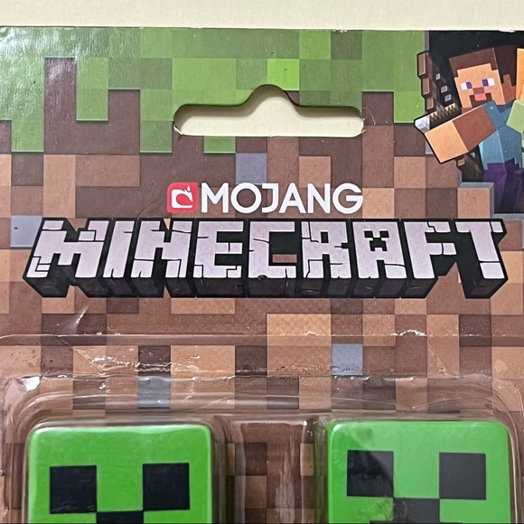 Mojang Office Minecraft Pencil Topper Erasers 4 Pack Mojang Poshmark